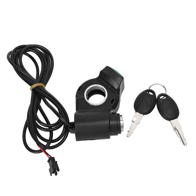 Electric Bike Throttle Grip Kit Speed Handlebars with Blue Font
