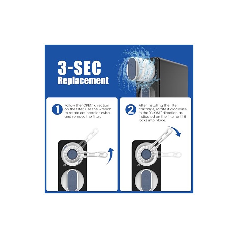 Ecoviva Replacement RO Filter Cartridge for Reverse Osmosis System RO600