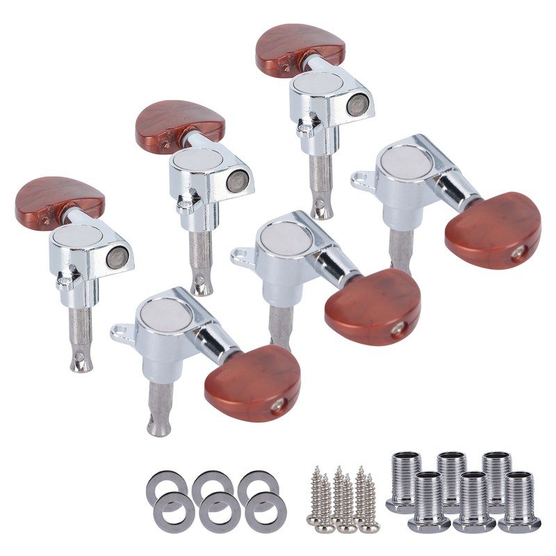 6PCS Guitar Tuning Pegs Electric Acoustic Enclosed Locking Tuner Machine