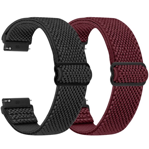 SHIJZWD Elastic Watch Straps, 16 mm, 18 mm, 20 mm,