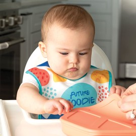 Tiny Twinkle Silicone Bibs for Babies 6-24 Months | Waterproof & Mess-Proof Feeding Bibs with Food Catcher Pocket | Baby Led Weaning, Toddler Essentials for Boys & Girls | Baby Shower