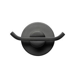 Croydex Metra Flexi-Fix Double Robe Hook, Matt Black