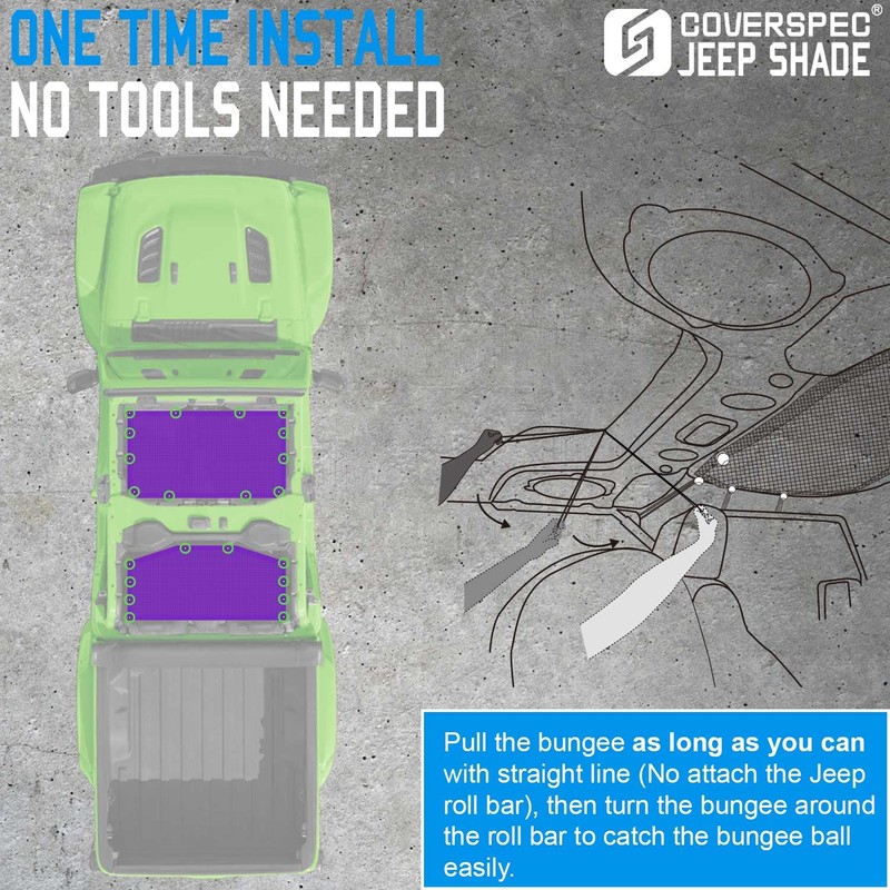 JT Top Sun Shade Roof Compatible with Jeep Gladiator 4