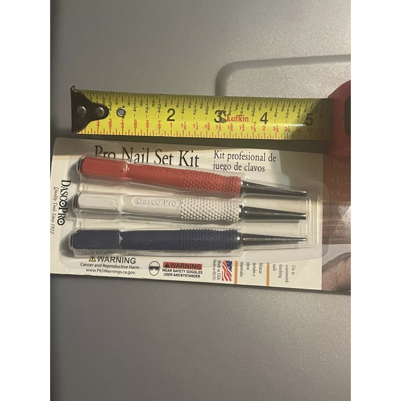 DASCO PRO Inc - 3 Pcs Pro Nail Punch Set