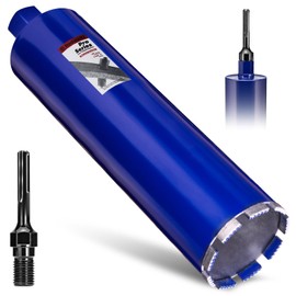 DaduoRi 4" Concrete Core Drill Bit with SDS Max Adapter (1-1/4"-7 Thread) - 14" Cutting Depth & Upgraded Welded Teeth Core Bits for Concrete with Rebar, Brick, Masonry,Stucco,Mortar,Wet Coring