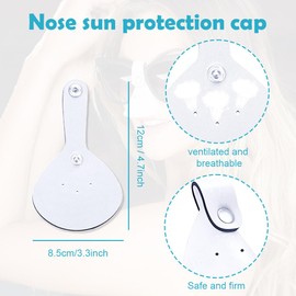 JYNVO 2er Pack Sonnenschutz Nasenmaske, Nasenschutz Sonne, Outdoor Nasenschutz, Damen Herren Nasenschutz Anti-Ultraviolett Laufen Bergsteigen Wandern Radfahren - Atmungsaktiv und hautfreundlich