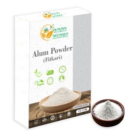 Herbs Botanica Alum Powder, Potassium Alum Fitkari Granulated Powder, Natural and Pure, 2 oz – No Additives, Multi-Use Baking & Household Essential Pure Alum Powder