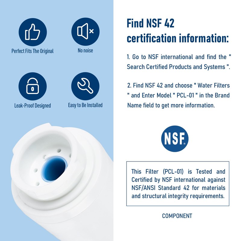 PERCOLA 9084 Water Filter, NSF 42, 53 & 401 Certified