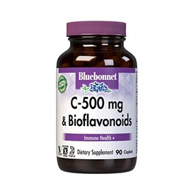 BlueBonnet Nutrition C-500 mg & Bioflavonoids, 90 Caplets, 90 Servings