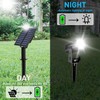 T-SUN Solar Spotlights, 2-in-1 Solar Landscape Spotlights with 9.8ft Cable,