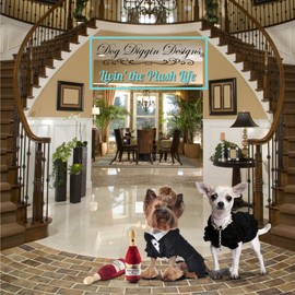 Dog Diggin Designs Libation Station Collection | Unique Squeaky Parody Plush Dog Toys – Shaken, Not Stirred