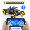 LAFVIN 4WD Mecanum Robot Car Kit Smart DIY Project Compatible