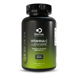 Domos - Vitamina C Raz De Jengibre - 120 Cpsulas 500 Mg Sin Sabor