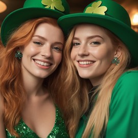 EVER FAITH Lucky Clover Clip On Earrings St Patrick's Day Green Crystal Celtic Knot Clip On Earrings No Pierced Earrings Irish Jewellery Gift for Women, Crystal