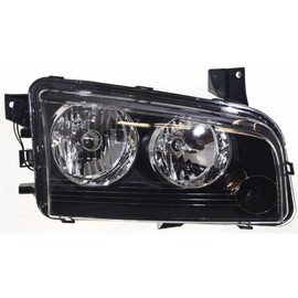 CarLights360: For 2008 2009 2010 Dodge Charger Headlight Assembly Passenger Side w/Bulbs Black Housing-CAPA Certified For CH2503206 | 4806164AJ, 4806164AI, 4806164AH, 4806164AG