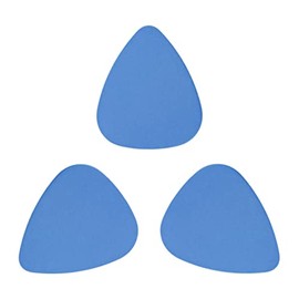Delrin Sky Blue Guitar Or Bass Pick - 0.96 mm Heavy Gauge - 351 Shape - 3 Pack