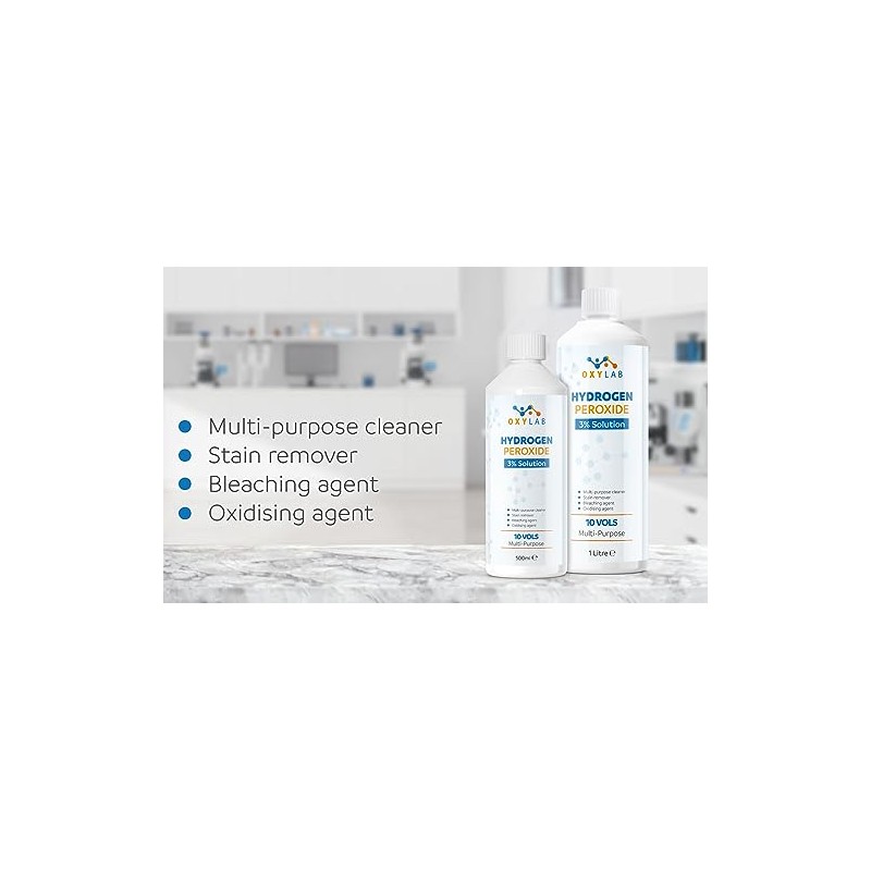 Hydrogen Peroxide 3%, 1 Litre - 10 Vols