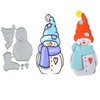 Christmas Snowman Embossing Metal Cutting Die Cuts, Merry Christmas Embossing