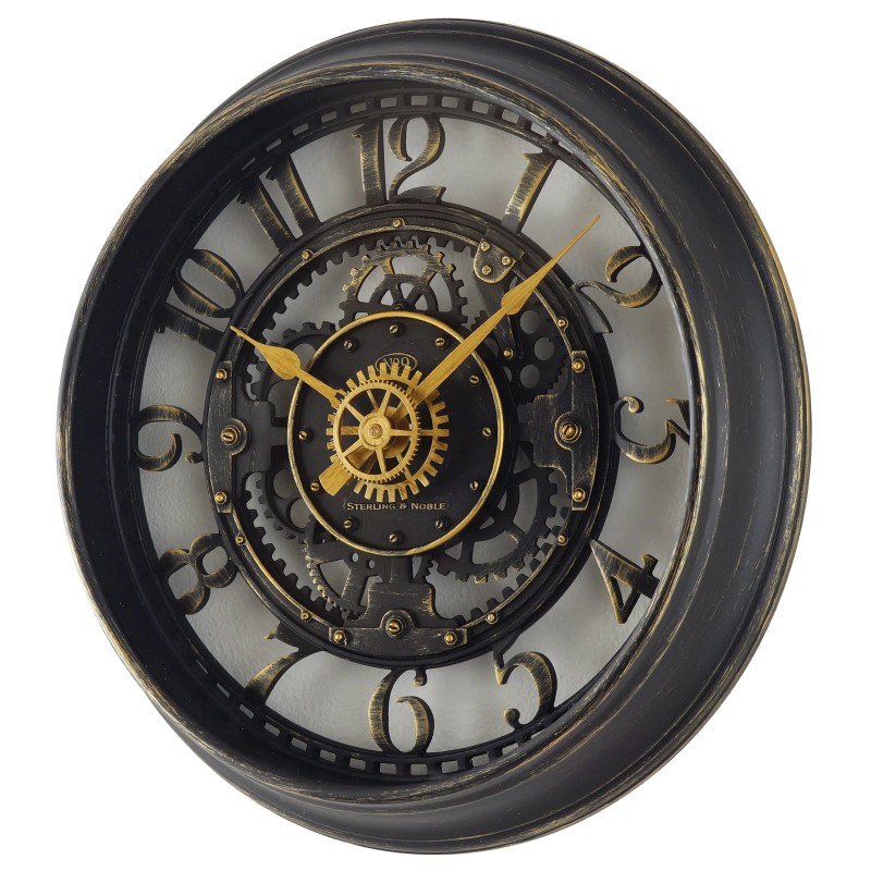 Mainstays Indoor Round 11.5 Oil Rubbed Bronze Cutout Gear Industrial
