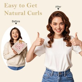 Cinta para la cabeza, rizos sin calor, rizos sin calor, rizos de pelo para dormir, rizos sin calor, juego de rizos sin calor para cabello largo, 8 uni