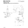 Kingston Brass KB3408PL Victorian 4-Inch Centerset Lavatory Faucet with Porcelain