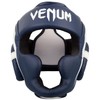 Venum, Elite Boxing Headgear, Men's, One Size, White/Navy Blue