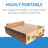 Falling in Art Wooden Tabletop Easel, Solid Wood Sketchbox Desktop