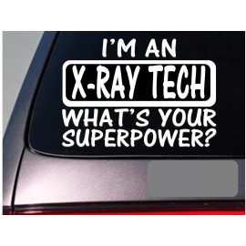 EZSTIK I'm an x-ray tech sticker decal *E194* nurse nursing therapy hospital scrubs