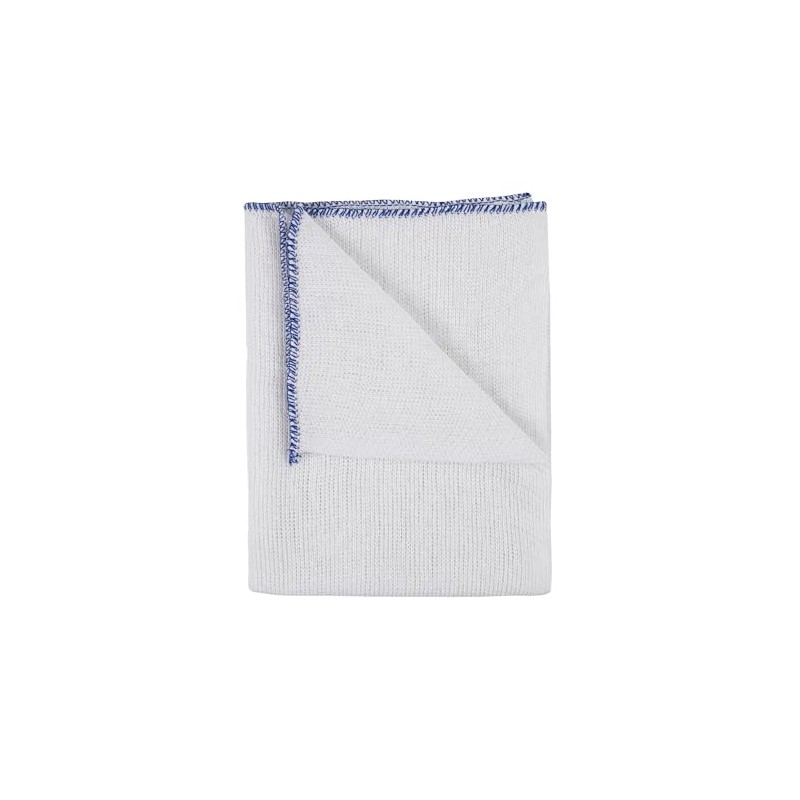 IDEAL 365 Bleached Cotton Dish Cloths, Extra Large, Super Absorbent,