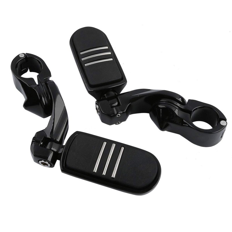 XFMT Black 1-1/4" 32mm Motorcycle Short Angled Highway Engine Guard