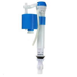 SagaSave 1/2" Toilet Fill Valve, Adjustable Push Button Flush Valve, ABS Material, Float Valve, White & Blue