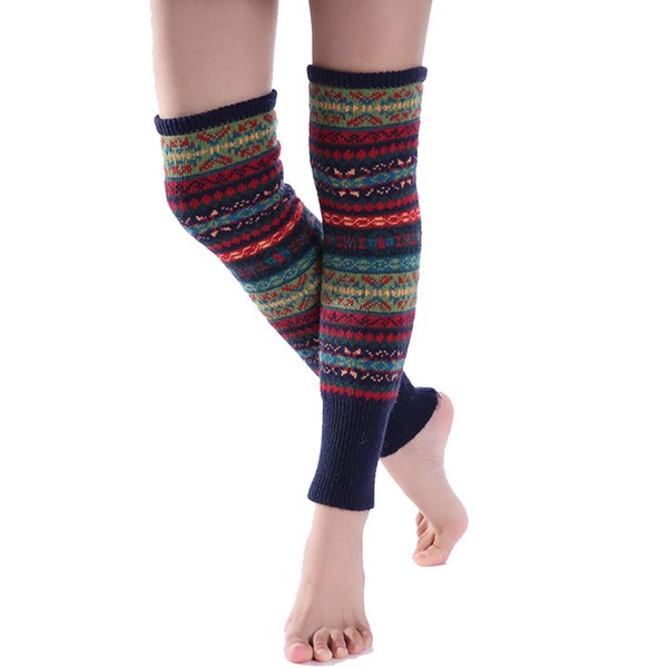 LerBen® Fashion Women Ladies Winter Bohemian Crochet Knit Leg Warmers