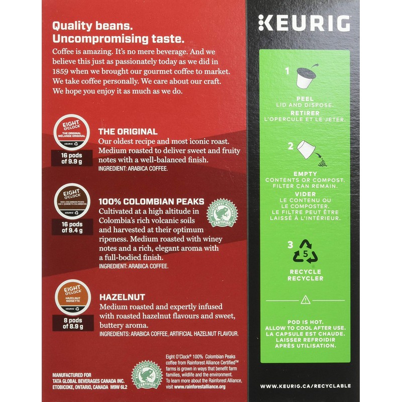 Eight O'Clock Discovery Box K-Cup Coffee Pods, 40 Count For