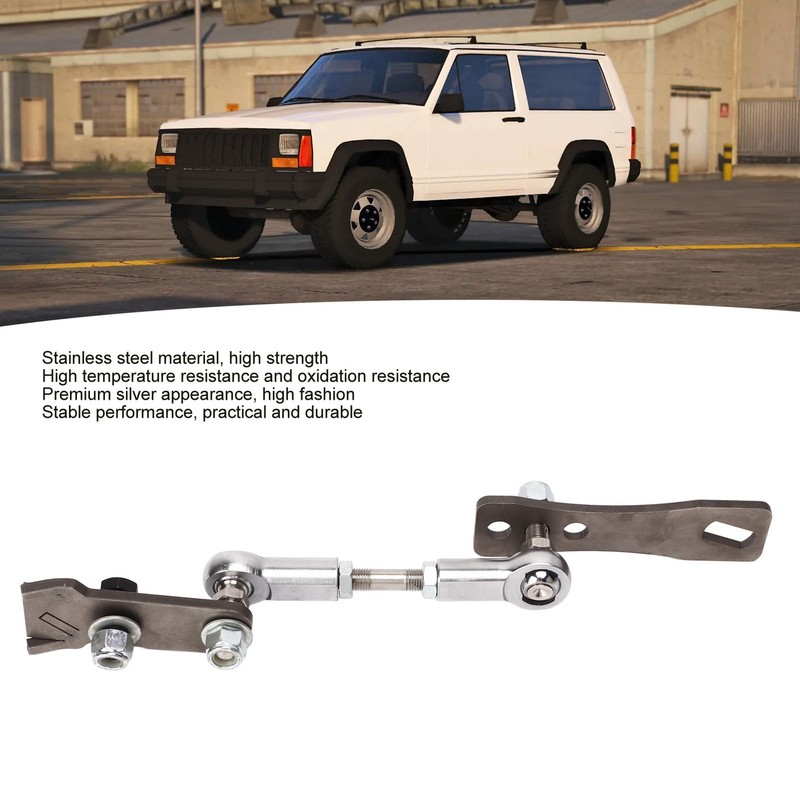 Transfer Case Linkage Kit Stainless Steel Silver Rust Proof Replacement