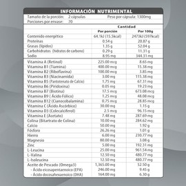 50+ MULTIVIT - Maklen Multivitaminico Completo - Vitaminas, Minerales y Omega 3 para Mayores de 50 Años - 140 Softgels de 1,300 mg