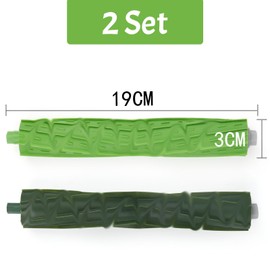 2 Set Replacement Parts Roller Brushes Compatible for Roomba i3 i3+ i7 i7+ i4+ i5 i5+ j5 j5+ i6 i6+ i8 i8+ i2 J7 E5 E6 E7 I&J&E Series Vacuum Cleaner, Replacement Accessory Rubber Brush