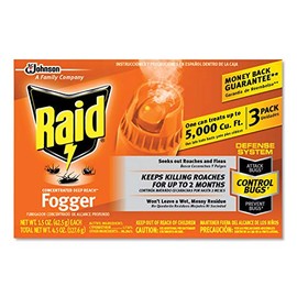 Raid 305690 Concentrated Deep Reach Fogger, 1.5 oz Aerosol Can, 3/Pack, 12K/CT