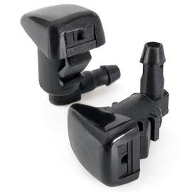 Click&Fit Windshield washer nozzles compatible with Ford Fusion 2008 2009 2010 2011 2012, Lincoln MKZ, Mercury Milan – Wiper windscreen spray jet kit replaces 8E5Z17603A, 2-pcs