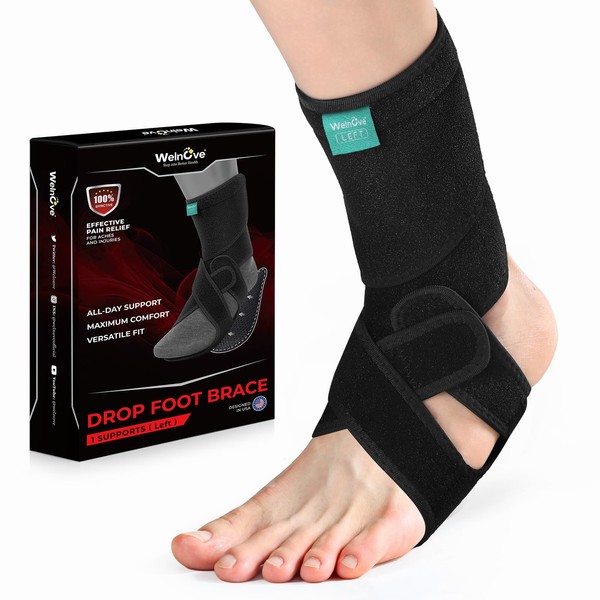 Welnove Foot Drop Brace with Arch Support – AFO Ankle