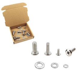 Gad2go 24 Pieces TV Mounting Hardware Kit 304 Stainless Steel TV Mount Screws M4 M6 M8 Bracket Bolts with Washers for Monitor TV Mounts Bracket Fixing