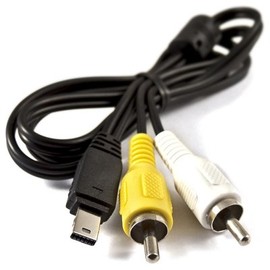 MPF Products A/V Audio/Video RCA Cable Cord Replacement Compatible with Select Casio Exilim Digital Cameras (Models Listed in The Description Below)