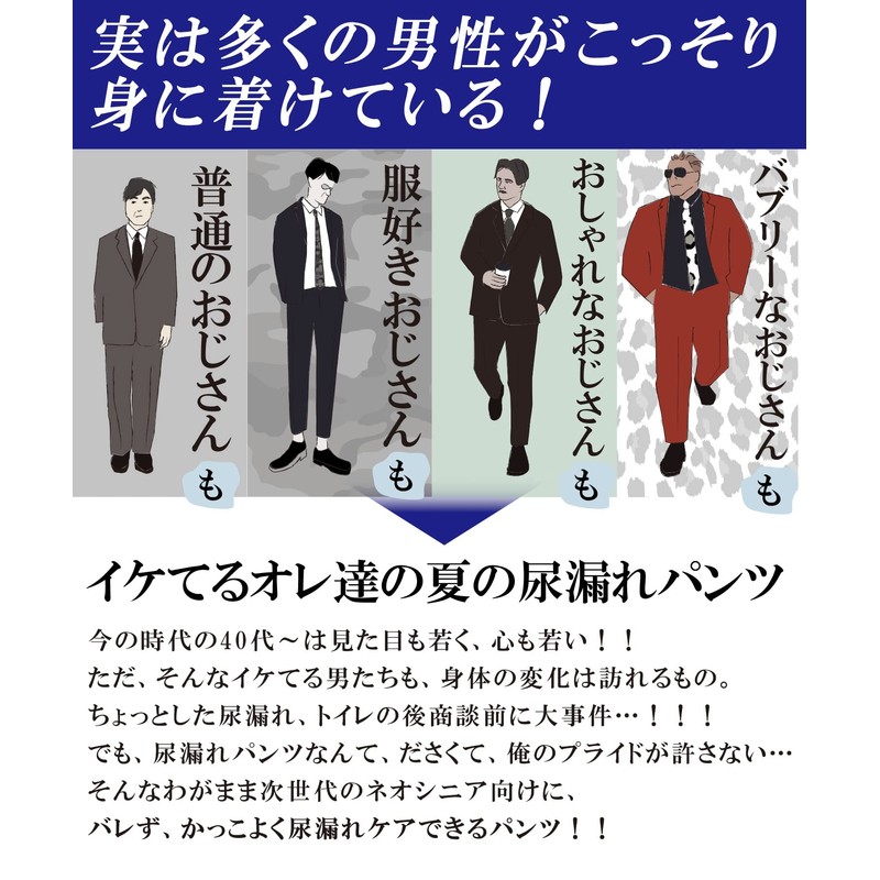 KEEP GUARD Men's Boxer Shorts, Urinary Leak, Cool Contact, Incontinence,