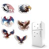 6 Acrylic Eagle Flag Shaped Fridge Magnets to Decorate Your