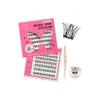 96 Pzs Pestañas Postizas Kit Completo Rosa Chicle Moonstone