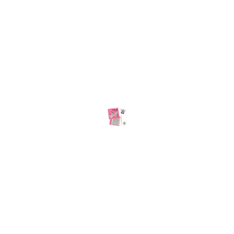 96 Pzs Pestañas Postizas Kit Completo Rosa Chicle Moonstone