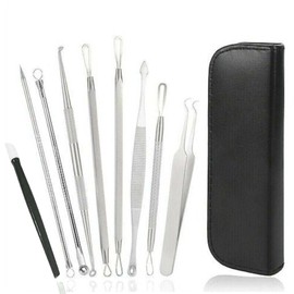 Pimple Popper Tool Kit, Whitehead Extractor Tool, Comedone Extractor, Blackhead Remover Tool, Acne Needle Tool & Cyst Removal Tool