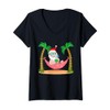 Summer Christmas in July - Tropical Santa Xmas Hawaiian T-Shirt