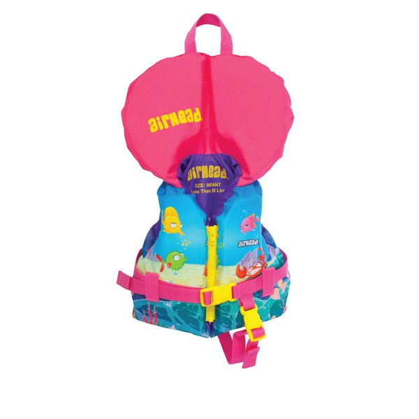 Airhead Treasure Infant and Child Life Vest, USCG Approved Infant 0-30lbs, Child 30-50lbs