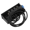 4 Ports USB 3.0 Faceplate, 5.25 Inch 5Gbps Stable Optical