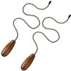 4 Pieces Ceiling Fan Chain Pulls Extender Wooden Pull Chain
